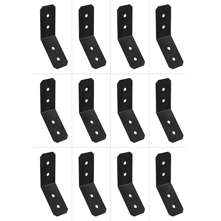 Simpson Strong-Tie Simpson Strong Tie APVKB45-4 Black Powder-Coated Knee Brace Connector for 4x, 12PK APVKB45-4-12